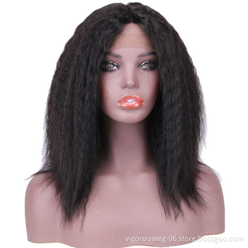 Vigorous 12 Inches Lace Front Human Hair Wigs For Women Pre Plucked With Baby Hair Brazilian 100% Italian Yaki Human Hair Wigs